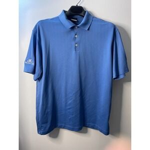 Nike Golf Mens Polo Dri-Fit Blue Size XL